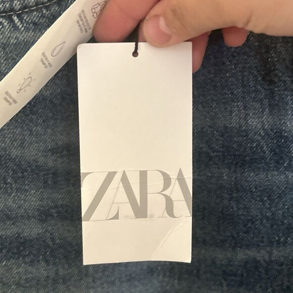 ZARA Flare Jeans Low Rise Blue Women’s Size 8 Regular Length Denim NWT - Picture 7 of 16